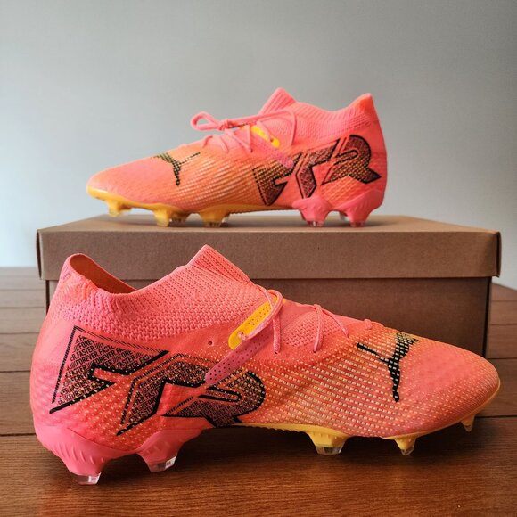 Puma Future 7 Ultimate FG/AG Soccer Cleats Mens 10.5 Sunset Glow Orange New $240 - Picture 2 of 7